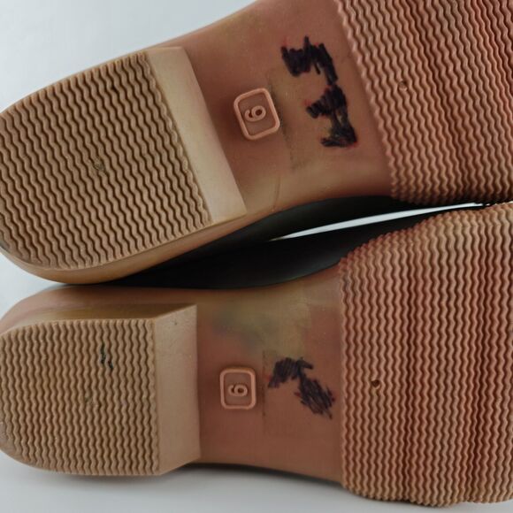 Seven7 Boots Womens 9 Rubber Duck Boots Faux Leather Sheepskin Lining - Picture 13 of 13